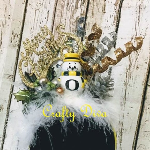 Christmas Ugly Sweater Contest Headband, University of Oregon Duck Football Head main image 5